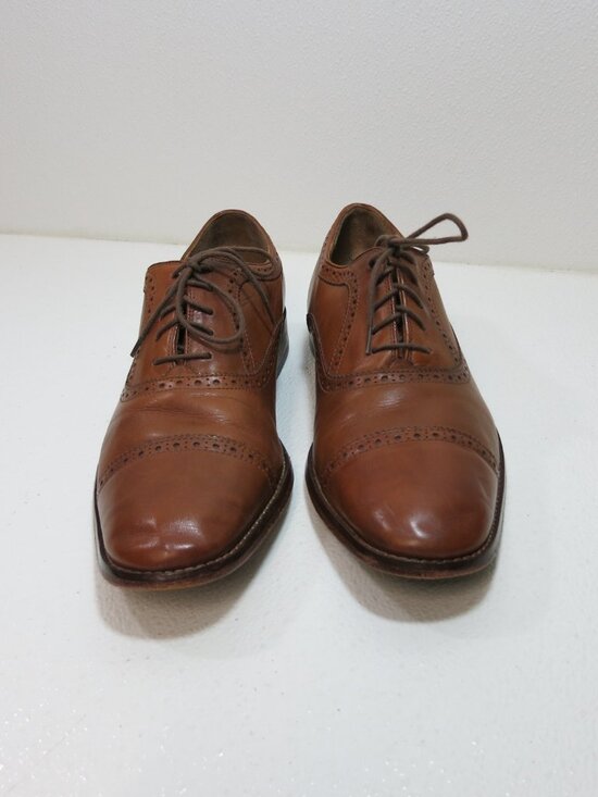 Cole Haan Oil Tanned Leather Cap Toe Dress Footwear Oxfords Men\'s Shoes 10.5 M main image 5